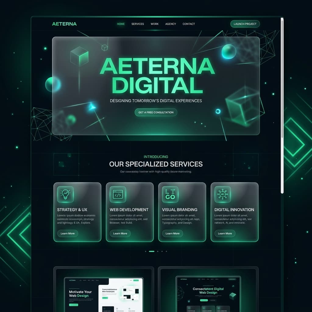 WebForge — Agency & Web Services Showcase